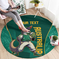Custom Baseball Australia Round Carpet Go Champions - Aussie Kangaroo Mascot