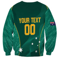 Custom Baseball Australia Sweatshirt Go Champions - Aussie Kangaroo Mascot - Wonder Print Shop