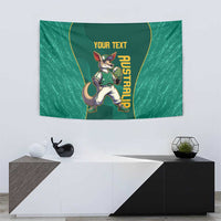 Custom Baseball Australia Tapestry Go Champions - Aussie Kangaroo Mascot - Wonder Print Shop