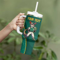Custom Baseball Australia Tumbler With Handle Go Champions - Aussie Kangaroo Mascot - Wonder Print Shop