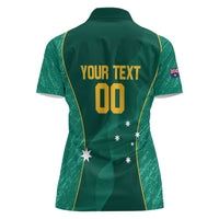 Custom Baseball Australia Women Polo Shirt Go Champions - Aussie Kangaroo Mascot - Wonder Print Shop