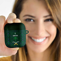Custom Saudi Arabia Football AirPods Case 2026 Arabian Falcons Sporty Version - Wonder Print Shop