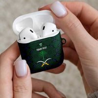 Custom Saudi Arabia Football AirPods Case 2026 Arabian Falcons Sporty Version - Wonder Print Shop
