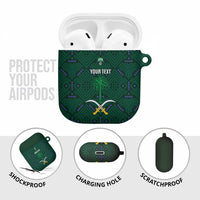 Custom Saudi Arabia Football AirPods Case 2026 Arabian Falcons Sporty Version - Wonder Print Shop