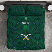 Custom Saudi Arabia Football Bedding Set 2026 Arabian Falcons Sporty Version - Wonder Print Shop