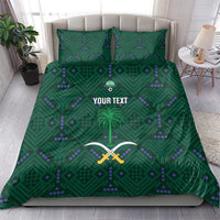 Custom Saudi Arabia Football Bedding Set 2026 Arabian Falcons Sporty Version - Wonder Print Shop