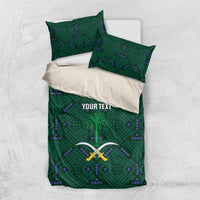 Custom Saudi Arabia Football Bedding Set 2026 Arabian Falcons Sporty Version - Wonder Print Shop