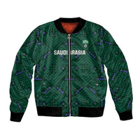 Custom Saudi Arabia Football Bomber Jacket 2026 Arabian Falcons Sporty Version - Wonder Print Shop