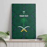 Custom Saudi Arabia Football Canvas Wall Art 2026 Arabian Falcons Sporty Version - Wonder Print Shop