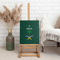 Custom Saudi Arabia Football Canvas Wall Art 2026 Arabian Falcons Sporty Version - Wonder Print Shop