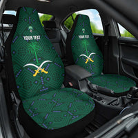 Custom Saudi Arabia Football Car Seat Cover 2026 Arabian Falcons Sporty Version - Wonder Print Shop