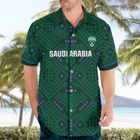 Custom Saudi Arabia Football Hawaiian Shirt 2026 Arabian Falcons Sporty Version - Wonder Print Shop