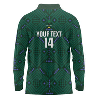 Custom Saudi Arabia Football Long Sleeve Polo Shirt 2026 Arabian Falcons Sporty Version - Wonder Print Shop