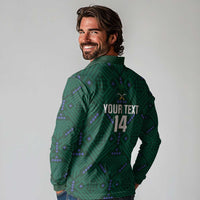 Custom Saudi Arabia Football Long Sleeve Polo Shirt 2026 Arabian Falcons Sporty Version - Wonder Print Shop