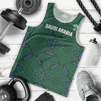 Custom Saudi Arabia Football Men Tank Top 2026 Arabian Falcons Sporty Version - Wonder Print Shop