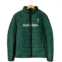 Custom Saudi Arabia Football Padded Jacket 2026 Arabian Falcons Sporty Version - Wonder Print Shop