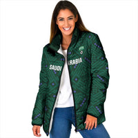 Custom Saudi Arabia Football Padded Jacket 2026 Arabian Falcons Sporty Version - Wonder Print Shop