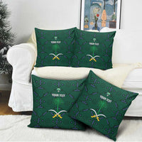 Custom Saudi Arabia Football Pillow Cover 2026 Arabian Falcons Sporty Version - Wonder Print Shop