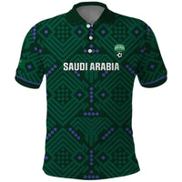 Custom Saudi Arabia Football Polo Shirt 2026 Arabian Falcons Sporty Version - Wonder Print Shop