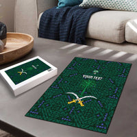 Custom Saudi Arabia Football Puzzle 2026 Arabian Falcons Sporty Version - Wonder Print Shop