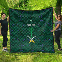Custom Saudi Arabia Football Quilt 2026 Arabian Falcons Sporty Version - Wonder Print Shop