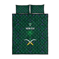 Custom Saudi Arabia Football Quilt Bed Set 2026 Arabian Falcons Sporty Version - Wonder Print Shop