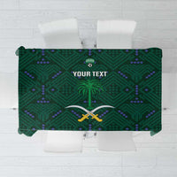 Custom Saudi Arabia Football Tablecloth 2026 Arabian Falcons Sporty Version - Wonder Print Shop