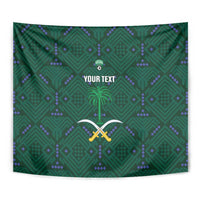 Custom Saudi Arabia Football Tapestry 2026 Arabian Falcons Sporty Version - Wonder Print Shop