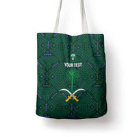 Custom Saudi Arabia Football Tote Bag 2026 Arabian Falcons Sporty Version - Wonder Print Shop