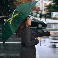 Custom Saudi Arabia Football Umbrella 2026 Arabian Falcons Sporty Version - Wonder Print Shop