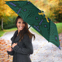 Custom Saudi Arabia Football Umbrella 2026 Arabian Falcons Sporty Version - Wonder Print Shop