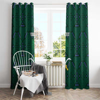 Custom Saudi Arabia Football Window Curtain 2026 Arabian Falcons Sporty Version - Wonder Print Shop