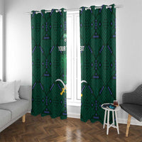 Custom Saudi Arabia Football Window Curtain 2026 Arabian Falcons Sporty Version - Wonder Print Shop