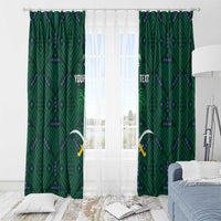 Custom Saudi Arabia Football Window Curtain 2026 Arabian Falcons Sporty Version - Wonder Print Shop