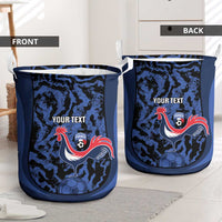 Custom France Football Laundry Basket 2026 Allez Les Bleus Rooster Grunge - Wonder Print Shop