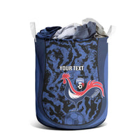 Custom France Football Laundry Basket 2026 Allez Les Bleus Rooster Grunge - Wonder Print Shop