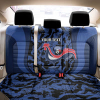 Custom France Football Back Car Seat Cover 2026 Allez Les Bleus Rooster Grunge - Wonder Print Shop