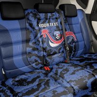 Custom France Football Back Car Seat Cover 2026 Allez Les Bleus Rooster Grunge - Wonder Print Shop