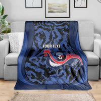 Custom France Football Blanket 2026 Allez Les Bleus Rooster Grunge - Wonder Print Shop