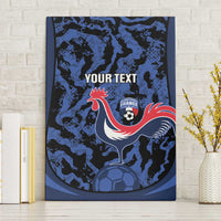Custom France Football Canvas Wall Art 2026 Allez Les Bleus Rooster Grunge - Wonder Print Shop