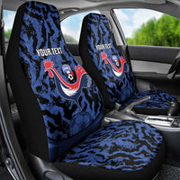 Custom France Football Car Seat Cover 2026 Allez Les Bleus Rooster Grunge - Wonder Print Shop