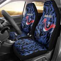 Custom France Football Car Seat Cover 2026 Allez Les Bleus Rooster Grunge - Wonder Print Shop