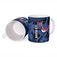 Custom France Football Ceramic Mug 2026 Allez Les Bleus Rooster Grunge - Wonder Print Shop