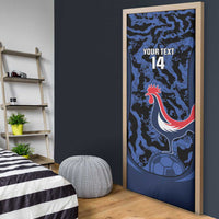 Custom France Football Door Cover 2026 Allez Les Bleus Rooster Grunge - Wonder Print Shop