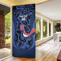 Custom France Football Door Cover 2026 Allez Les Bleus Rooster Grunge - Wonder Print Shop