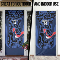 Custom France Football Door Cover 2026 Allez Les Bleus Rooster Grunge - Wonder Print Shop