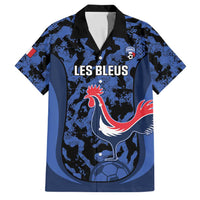 Custom France Football Family Matching Mermaid Dress and Hawaiian Shirt 2026 Allez Les Bleus Rooster Grunge - Wonder Print Shop