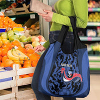 Custom France Football Grocery Bag 2026 Allez Les Bleus Rooster Grunge - Wonder Print Shop