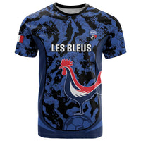 Custom France Football T Shirt 2026 Allez Les Bleus Rooster Grunge - Wonder Print Shop