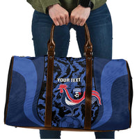 Custom France Football Travel Bag 2026 Allez Les Bleus Rooster Grunge - Wonder Print Shop